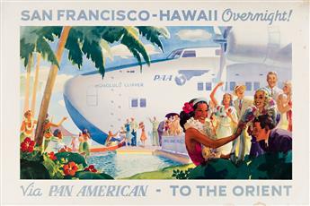 Paul George Lawler (Dates Unknown).  SAN FRANCISCO - HAWAII OVERNIGHT / VIA PAN AM - TO THE ORIENT. 1939.